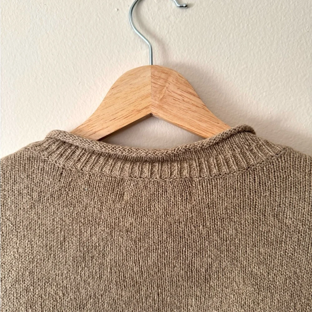 Vintage Alfred Dunner Cottage Core Knit Crewneck Sweater, Stitched Foliage - Picture 7 of 7